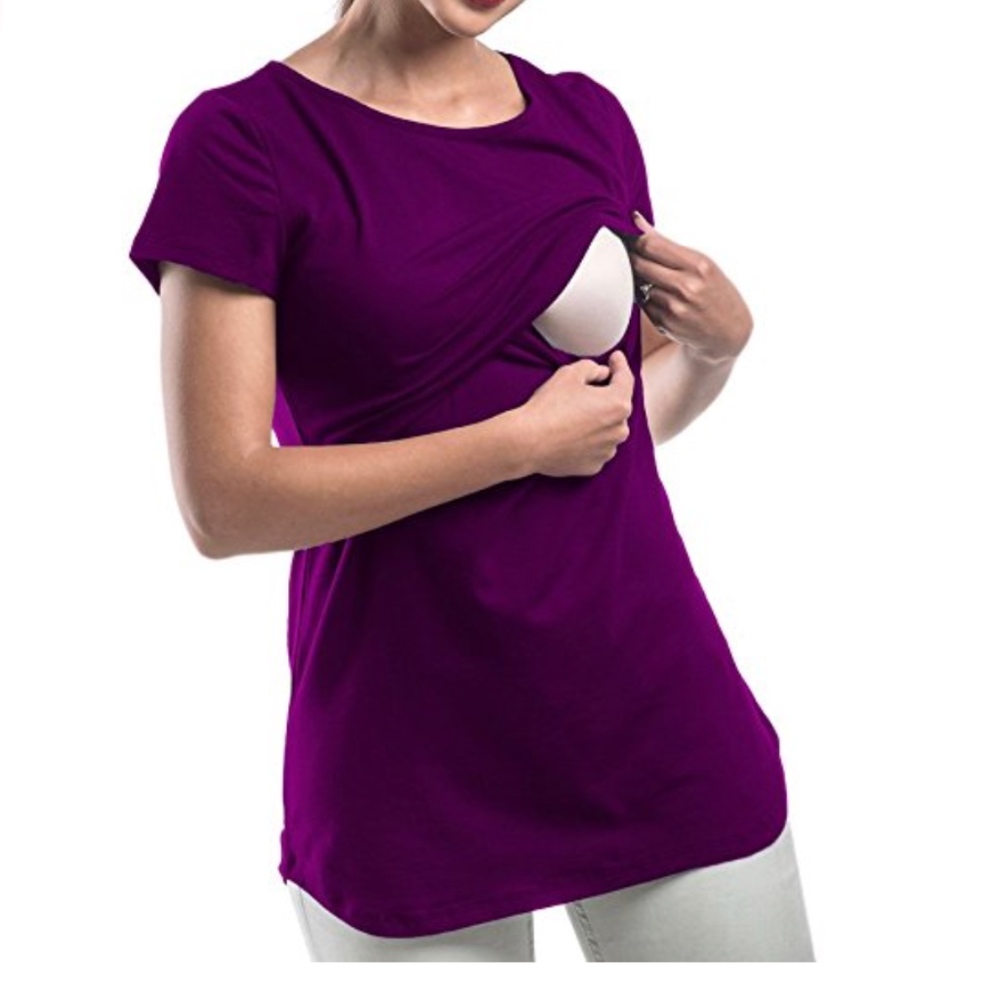My Bella Mama Nursing Shirt for Breastfeeding Nursing NWT
